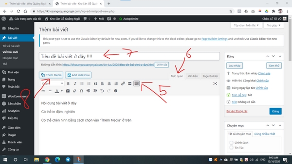 cách đăng bài viết lên website 1